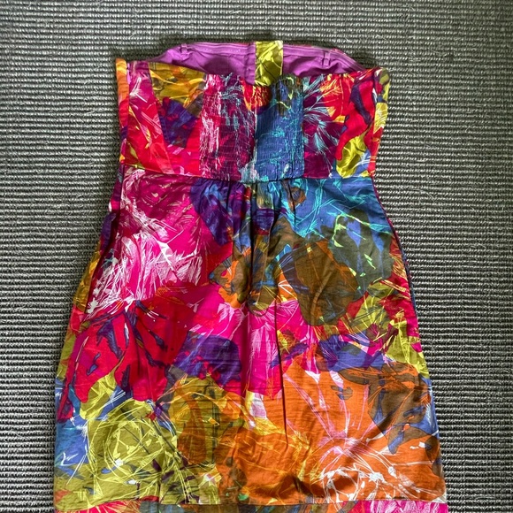 Anthropologie floral strapless dress - Picture 3 of 3